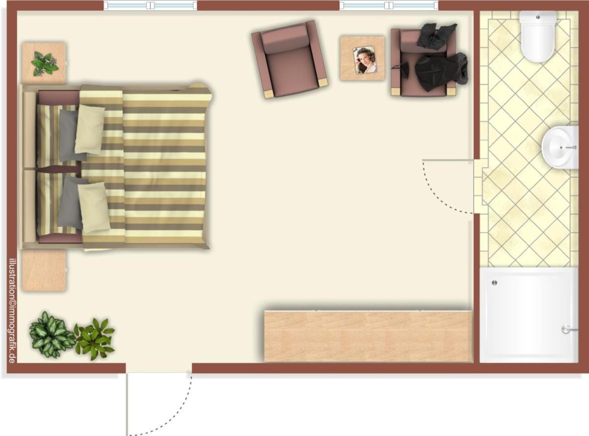 Apartment Doppelzimmer Bar, Direkt Am Alten Strom